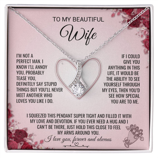 To My Beautiful Wife - Alluring Beauty Necklace