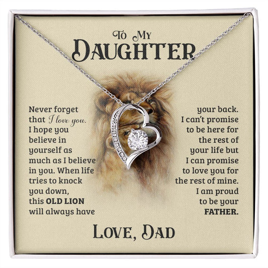 To My Daughter - Forever Love Necklace